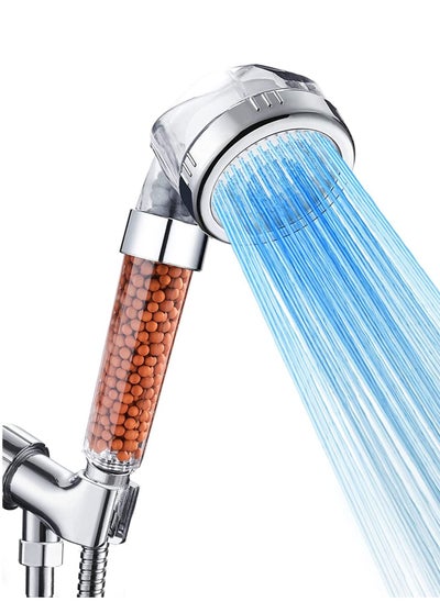 Buy Handheld Shower Head High Pressure Water Saving with Negative Ion Tourmaline Filter 8.5 Inches Filtered Showerhead for Spa Experience Dry Skin & Haircare in Saudi Arabia