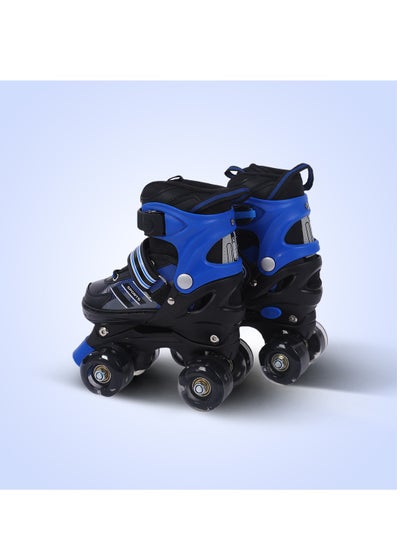 اشتري EL1029 Adjustable Roller Skates Small Size 29 EUR (UK 11.5) - 33 EUR (UK 2) for 3 to 6 Years | Strong Chassis and 70 mm PU Four Flashing Wheels | ABEC 7 Bearings في الامارات