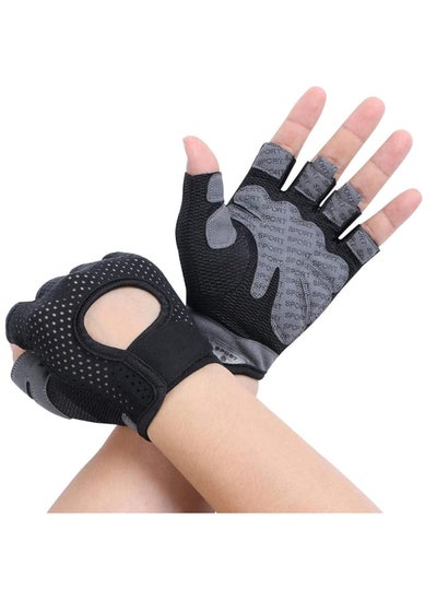 Buy Gym Gloves for Men Women Breathable Non-Slip Gloves for Workout Training Weight Lifting Yoga Dumbbell Bodybuilding Cycling Exercise in Saudi Arabia