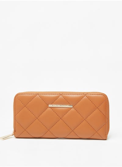 Buy Quilted Zip Around Wallet in UAE