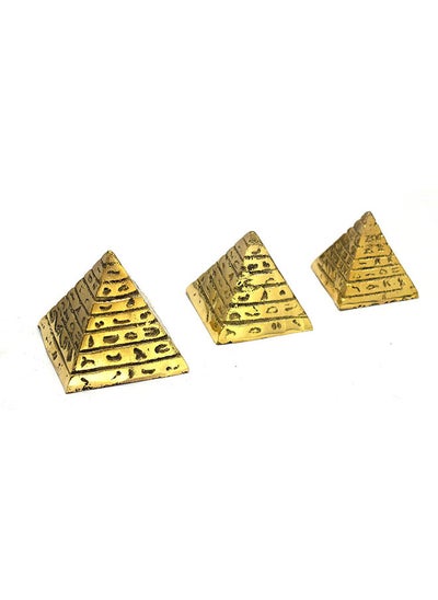 Buy immatgar pharaonic pyramids from copper Statue ancient Egyptian souvenirs gifts for women and men Home Décor Sculpture Pharaohs art (Brass - Small) in Egypt