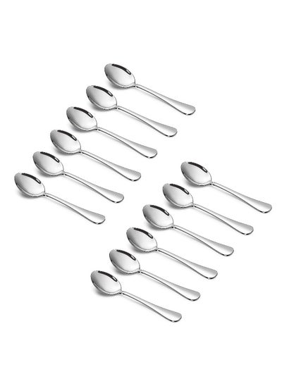 Buy Tea Spoon 12Pc Set Food-Grade Stainless Steel Tea Spoon in UAE