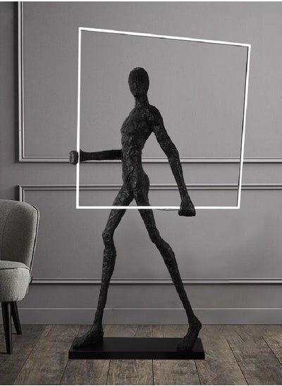 اشتري Ethereal Elegance Postmodern Abstract Human Figure Art Sculpture Floor Lamp for Luxury Living and Gallery Spaces Size: 180*105*20 في الامارات