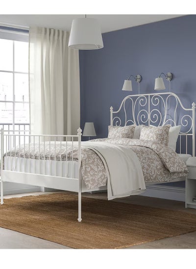 Buy White bed frame 120x200 cms in Saudi Arabia