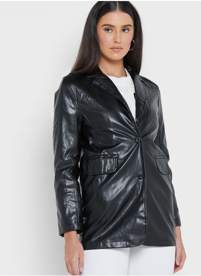 Buy Faux Leather Coat in Saudi Arabia