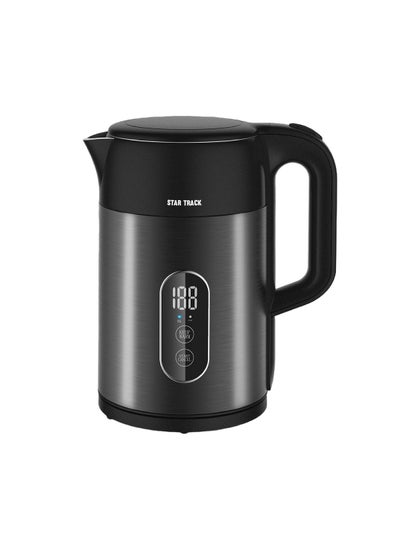 Buy STAR TRACK 1.5L Electric Kettle ST-15TMD-KS2200, 2200W, Instant Heating, Temperature Selection, Boil-Dry Protection, and SS Lid Cover in UAE