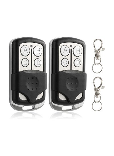 Buy Universal Garage Door Remote, 2 Replacement for LiftMaster Chamberlain Craftsman Door Opener, with Learning Button Mini Keychain Type, 2 Pcs in UAE