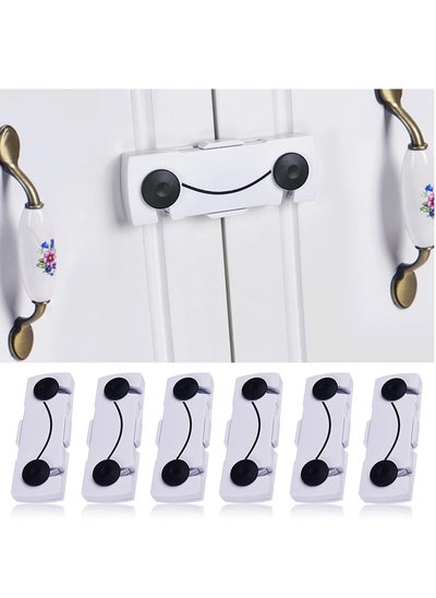 Buy Cabinet Locks for Babies 6 Pack Baby Proofing Baby Safety Locks Child Locks for Cabinets Fridge Locks for Kids Strong Adhesive No Drilling Durable Multifunctional for Furniture Kitchen in Saudi Arabia