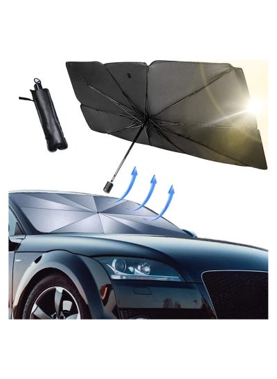 Buy Car Windshield Sun Shade Umbrella, Foldable Car Windshield Sunshade, Brella Shield for Car, Car Umbrella Sun Shade Protect Vehicle from UV Sun and Heat in UAE