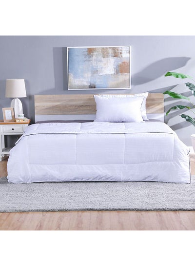 اشتري Indulgence Queen Duvet 100% Cotton  300 Thread Count Plush Duvet Inserts Breathable Soft Comforter Coverbed Essentials For Bedroom  L 200 X W 200 Cm  White في الامارات