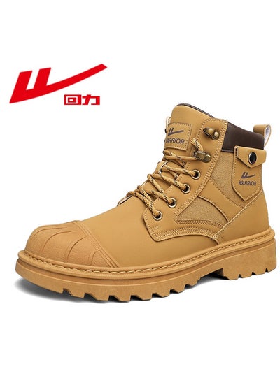 اشتري Men's High Top Outdoor Waterproof Casual Shoes Martin Boots في السعودية