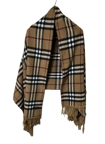 Buy Plaid Check/Carreau/Stripe Pattern Winter Scarf/Shawl/Wrap/Keffiyeh/Headscarf/Blanket For Men & Women - XLarge Size 75x200cm - P02 Camel in Egypt