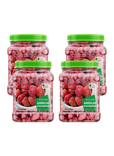 Buy Bliss of Earth 4x500gm American Strawberries Pack of 4 in UAE