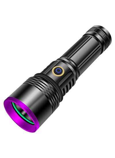 Buy 30W 365nm UV Flashlight USB Rechargeable UV Light High Power Black Light Flashlight for Pet Urine Detection, Resin Curing, Minerals, Blood Tracking, Scorpion, Rockhounding,Yooperlites,A/C Leak Detect in Saudi Arabia