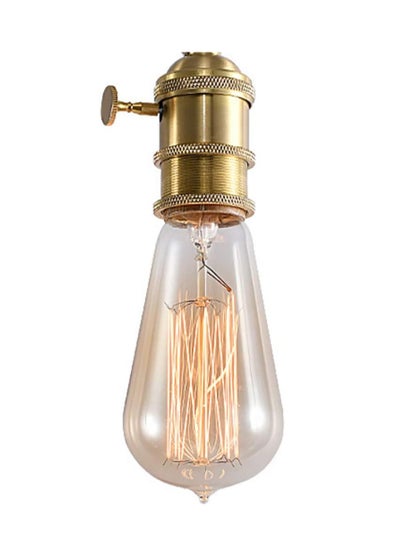 Buy 40W E27 220-240V Edison Light Bulb, Retro Yellow Light W-filament Bulb Coffee House Decor Industrial Style Lamp Multicolour in Saudi Arabia