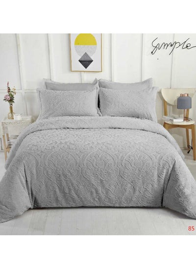 Buy COMFY 6PC GREY LUXURIOUS & STYLISH EMBROIDERED KING SIZE COMFORTER SET in UAE