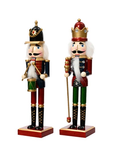 اشتري Kaemingk Nutcracker Firwood Red Version With Stras, 25Cm, Assorted 1 Piece في الامارات