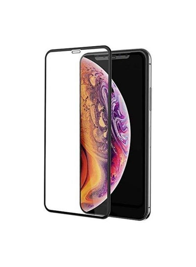 Buy iPhone XR / 11 Glass Screen Protector - Crystal Clear Protection for Your Smartphone Display - Black Frame in Egypt