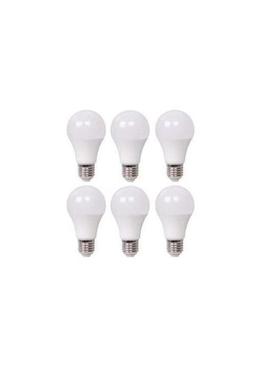 Buy LED bulb - 12 watt - white - 6 pieces in Egypt