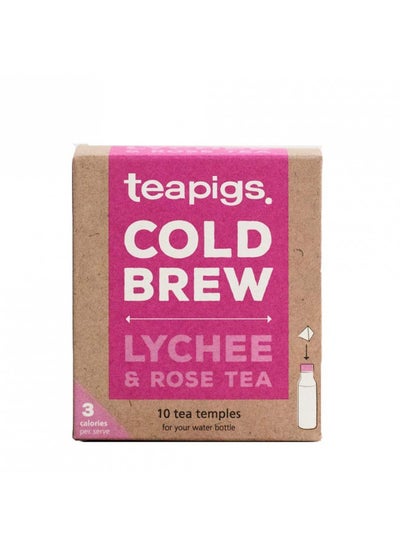 Buy teapigs Lychee & Rose Cold Brew Made With Whole Leaves (6 Packs of 10 Tea Bags) in UAE