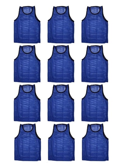 اشتري HM SPORTS Football Pinnies | Training Jackets | Set of 12 | Blue في الامارات