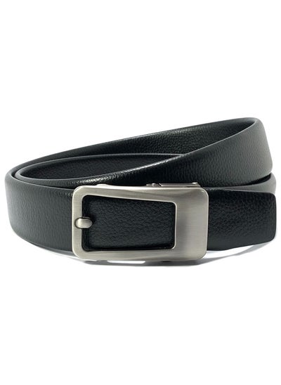 Buy Classic Milano Men's Belt with Automatic Buckle - Stylish Faux Leather Belt for Men in Black, Ideal Gift and Perfect for Casual and Formal Wear in UAE