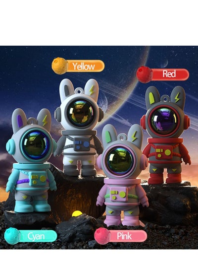 اشتري 4 Packs of Rabbit Astronaut USB Flash Drive with Pendants and TypeC Adpaters Thumb Size Each 128GB  Small Size Waterproof For Student Child Office Gift في السعودية