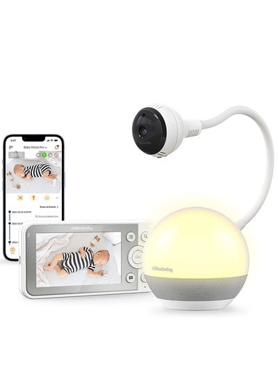 Buy Chillaxbaby-Baby Mood Pro with Gooseneck Detachable Camera and 4.3" Baby Monitor in UAE