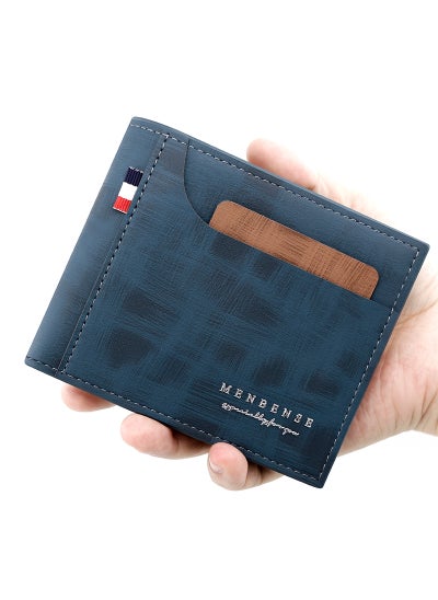 Buy Business Men's Wallet Short Wallet Card Holder Document Bag 12*9.5*2cm in Saudi Arabia