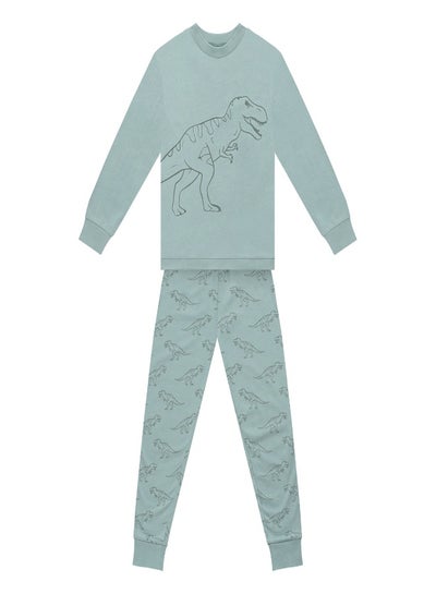 Buy 1 Pack Boys Greentreat Supersoft Bamboo Longsleeve Top and Slouch Jogger in Saudi Arabia