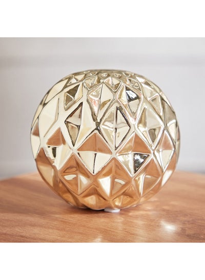 Buy Glide Ceramic Decorative Accent Ball 9.5 x 8.7 x 9.5 cm in Saudi Arabia