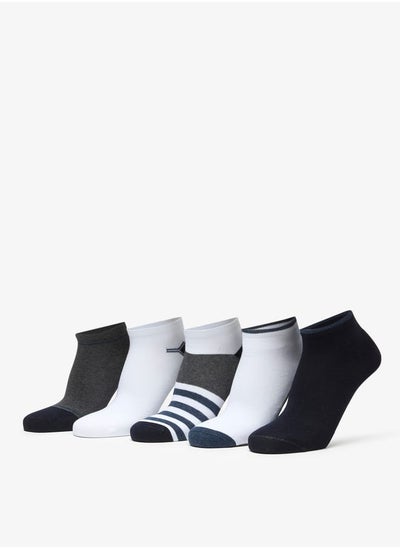 اشتري Men's Assorted Ankle Length Socks - Set of 5 في السعودية