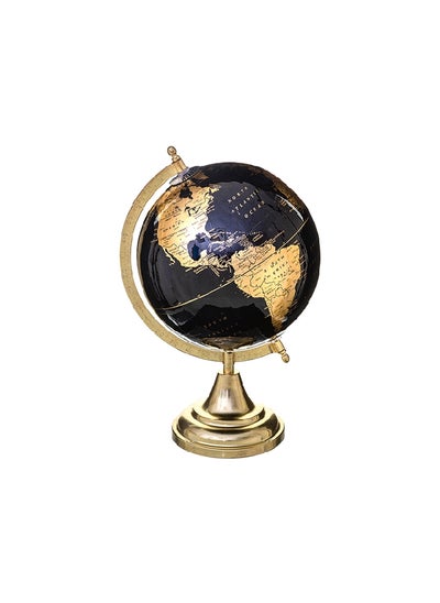 Buy Modern Design Decorative Globe Showpiece Black and Gold 33 x 20 x 20 cm 163758E in Saudi Arabia