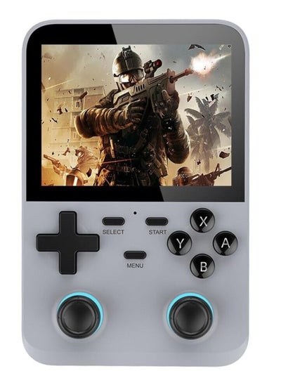 Buy D007 Portable Game Console with Over 10,000 Classic Games, 3.5" HD Display, Retro Linux System Emulator for Kids and Adults, (Silver) in UAE