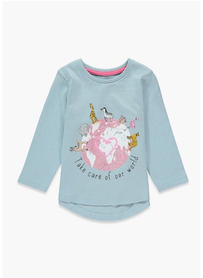 Buy Girls Sequin Animal Long Sleeve T-Shirt in Egypt