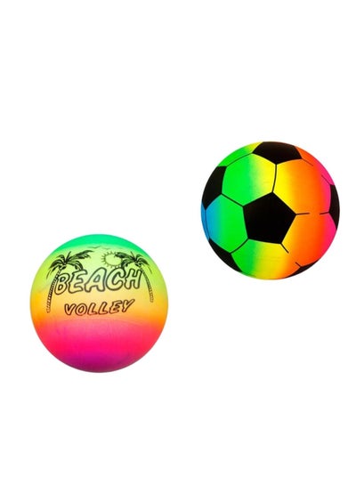 Buy Indoor and Outdoor PVC and Rubber Rainbow Beach Volleyball for Kids in Saudi Arabia