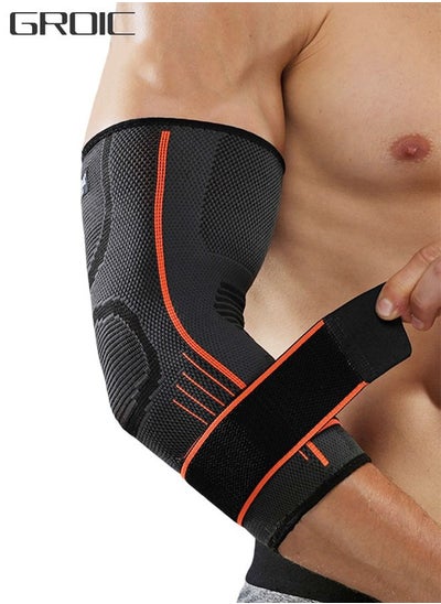 Buy Elbow Support, Compression Support Sleeves, Compression Sports Elbow Pads, Fitness Cycling Sports Elbow Pads, Joint Pain Relief Elbow Compression Sleeves in UAE