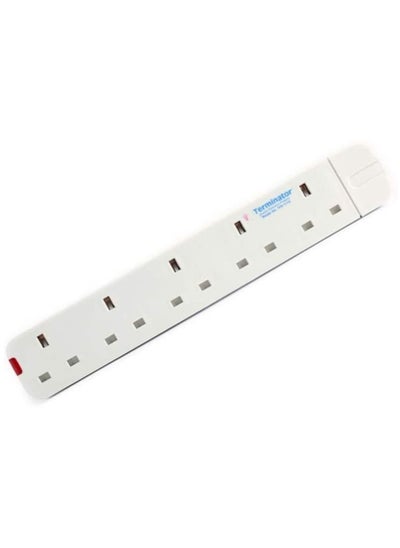 Buy Rewireable Strip 5G/13A/UK Socket TPB 1115 Terminator, White, 5 Way UK in UAE