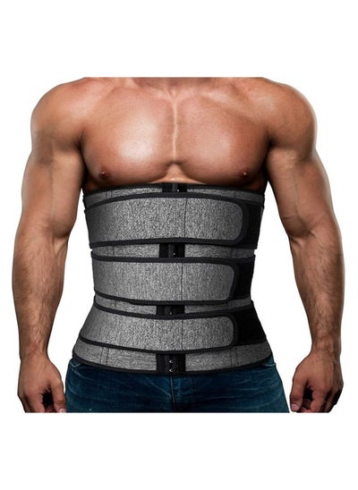 Buy Mens Waist Trainer - Tummy Control Shapewear Waist Trimmer Belt for Fitness Body Shaper L in UAE