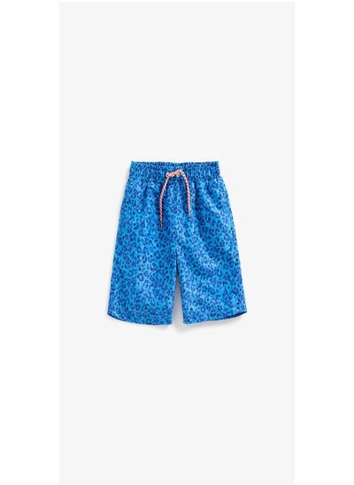 اشتري Blue Leopard Print Board Shorts في الامارات