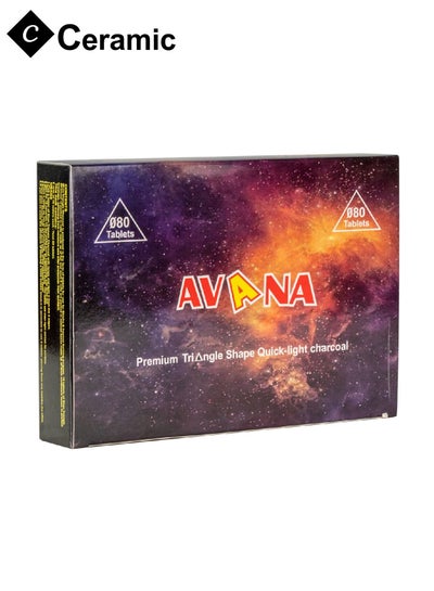 Buy Avana Charcoals Quick Ignite and Long Lasting 80 Pieces in UAE