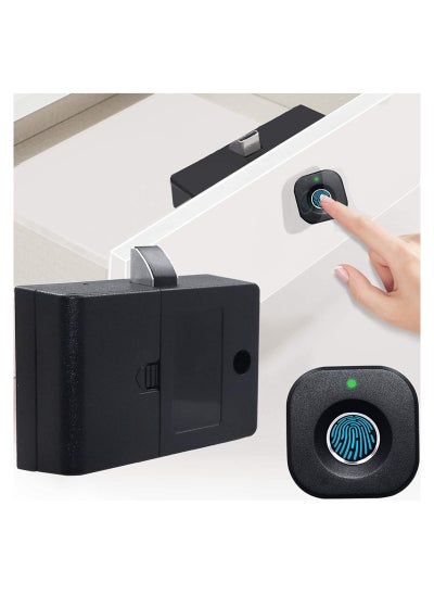 Buy Fingerprint Cabinet Lock, Smart Biometric Cabinet Lock, Keyless Hidden File Drawer Wardrobe Lock, Child Safety Electric Fingerprint Lock, DIY Wooden Furniture Privacy Lock for Home Office in UAE