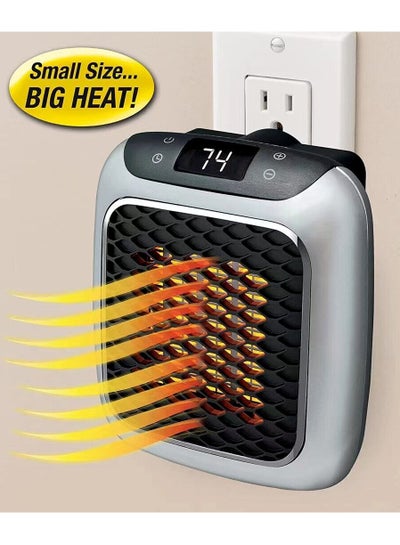 800W Portable Electric Space Heater Mini Fan Adjustable Thermostat