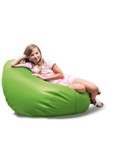 Buy Comfy Pvc Large Green Bean Bag With Bouncy Virgin Polystyrene Beans Filling in UAE