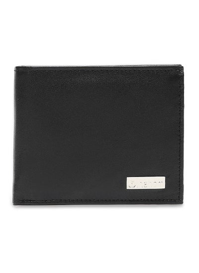 Buy Inahom Bi-Fold Organised Wallet Flat Nappa Genuine and Smooth Leather Upper IM2021XDA0003-001-Black in UAE