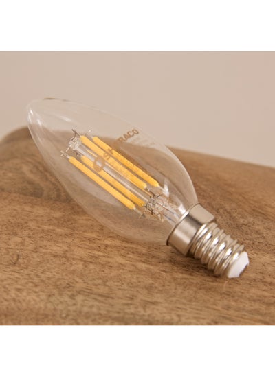 Buy 3W Filament E14 Warm White Dimmable LED Bulb 6 x 15.5 x 6 cm in UAE