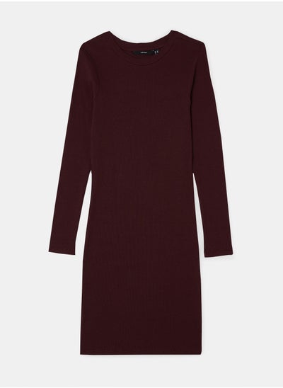 اشتري Solid Knit Midi Dress في السعودية