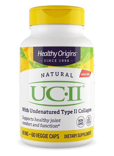 اشتري UC-II With Undenatured Type II Collagen, Supports Healthy Joint Comfort and Function 40mg Dietary Supplement - 60 Veggie Caps في الامارات