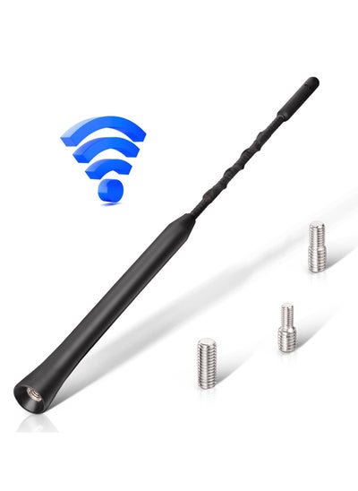 Buy Car Antenna, Universal Replacement Radio Aerial Mast, AM/FM/DAB, Rod Roof Antenna with M4 M5 M6 Screws 23cm in UAE