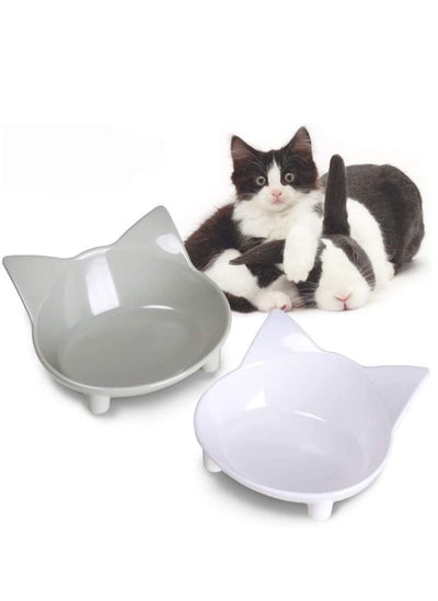 اشتري Cat Bowl Tilted Cat Bowl Raised Cat Cat Water  Slow Feeder Dog Dog Dog Food Tilt Design Pet for Cats and Small Dogs Reduce Pets Neck Pain في الامارات